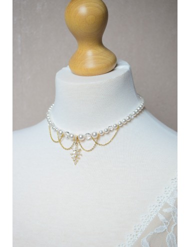 Collier mariage Romy glamour avec perles