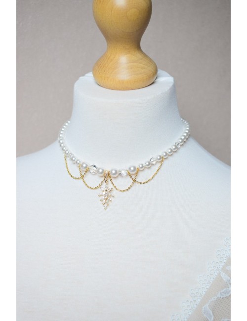 Collier mariage Romy glamour avec perles