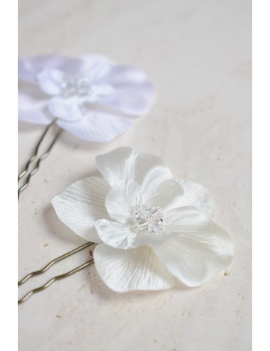 Pics à cheveux pour le chignon de la mariée, pic fleur orchidée.