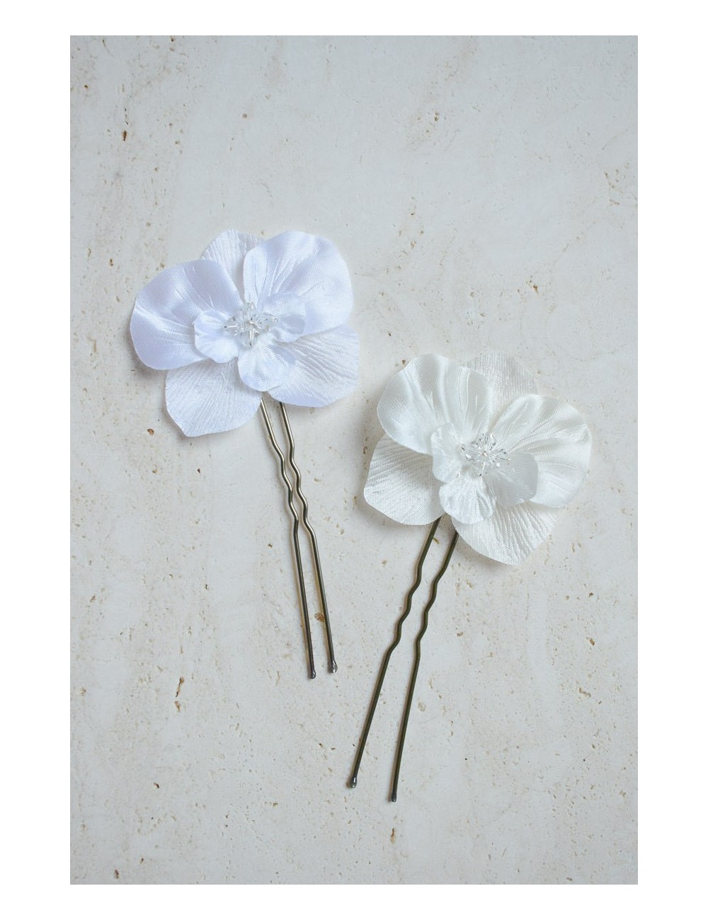 Pics à cheveux pour le chignon de la mariée, pic fleur orchidée.