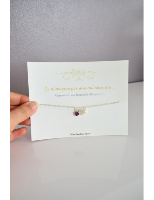 Carte 'Veux-tu être ma demoiselle d'honneur?'