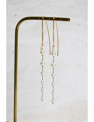 Boucles d'oreilles pour la mariée modèle Elisabeth, élégantes