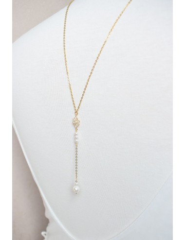 Collier de dos chic et glamour Albane pour robe dos nu