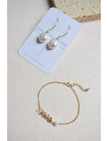 Boucles d'oreilles pour la mariée modèle Muse, originales et tendance