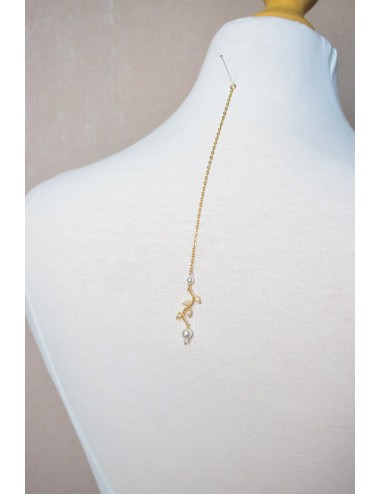 Bijou de dos Brindille pour accrocher à son collier de mariée