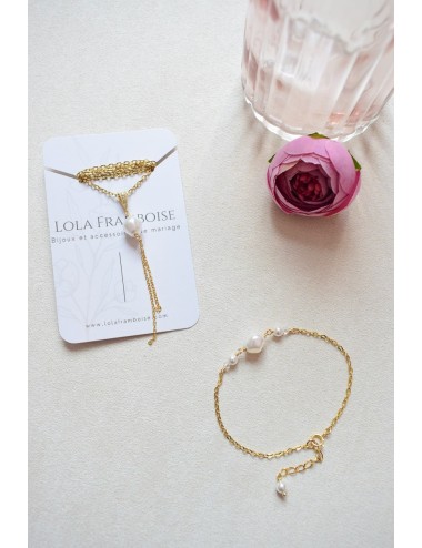 Collier de mariage Texas avec chaine en acier inoxydable brillante