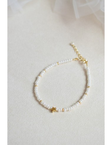 Bracelet pour témoin de mariage modèle Etoile dorée ou argentée
