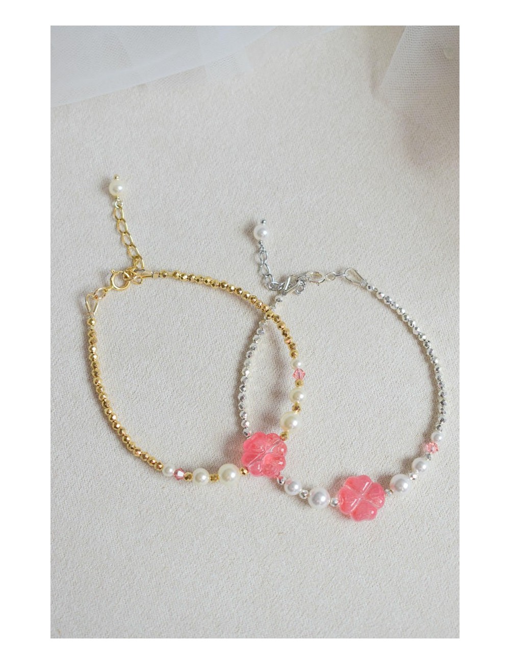 Bracelet pour témoin de mariage ou meilleure amie avec trèfle