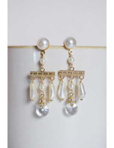 Boucles d'oreilles pour mariée audacieuse, modèle Sophie