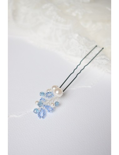 Pic à cheveux ''Quelque chose de bleu'' pour la mariée