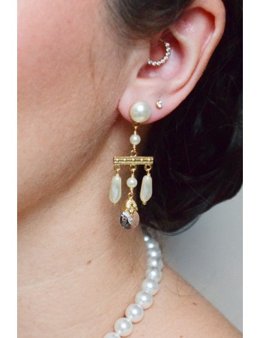 Boucles d'oreilles pour mariée audacieuse, modèle Sophie