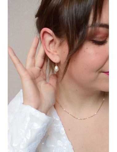 Collier mariage Soline avec des perles de culture d'eau douce