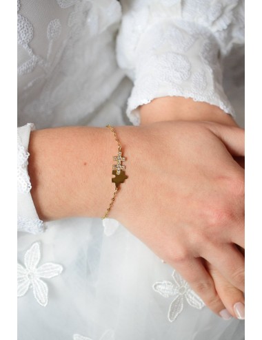 Bracelet amitié 2 pièces de puzzle