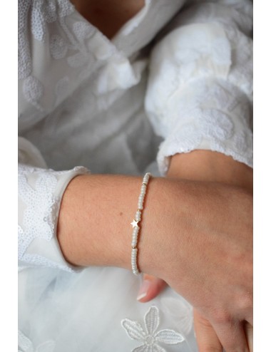 Bracelet pour témoin de mariage modèle Etoile dorée ou argentée