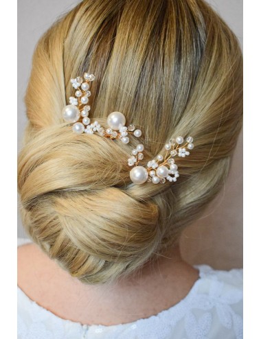 Ornement de cheveux Palmyre style glamour chic, 3 pics