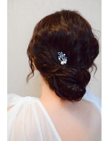 Pic à cheveux ''Quelque chose de bleu'' pour la mariée