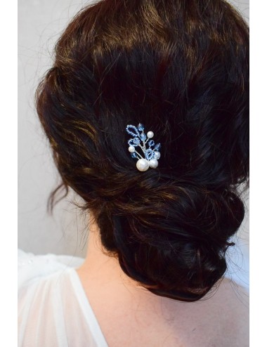 Pic à cheveux ''Quelque chose de bleu'' pour la mariée
