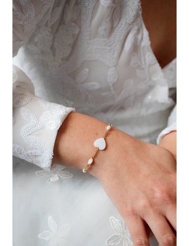 Bracelet pour témoin de mariage ou meilleure amie avec coeur