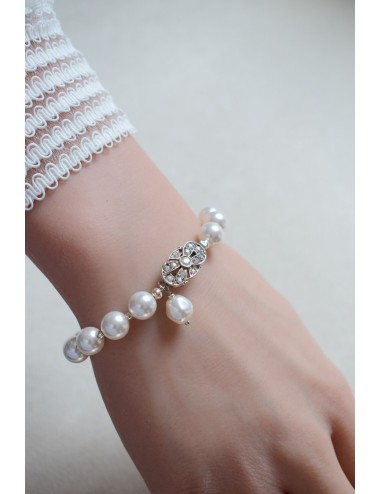 Bracelet de mariée Daphné, au style rétro chic