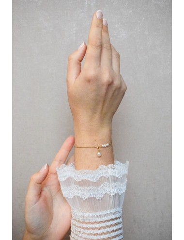 Bracelet de mariée Pauline style minimaliste très fin