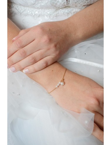 Bracelet de mariée Pauline style minimaliste très fin
