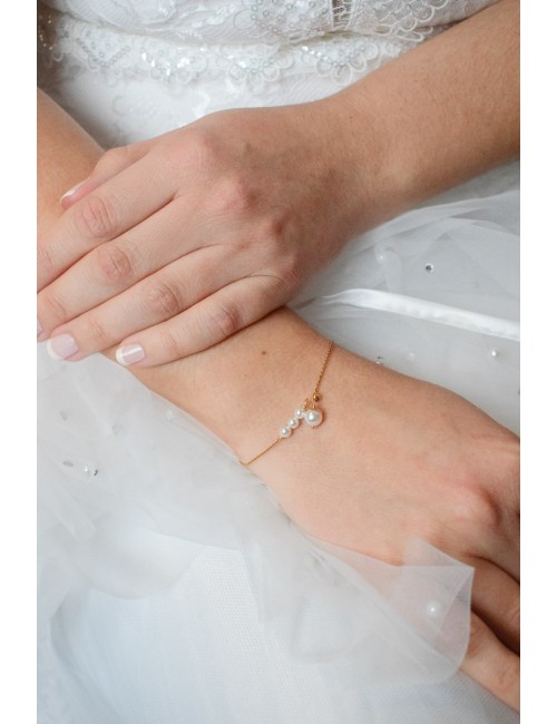 Bracelet de mariée Pauline style minimaliste très fin