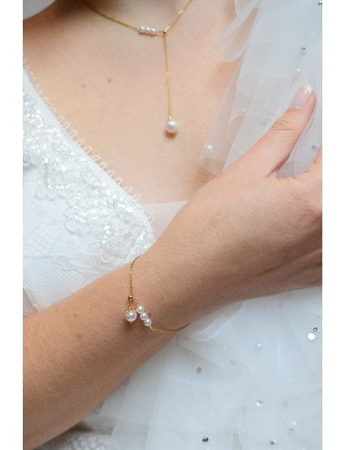Bracelet de mariée Pauline style minimaliste très fin