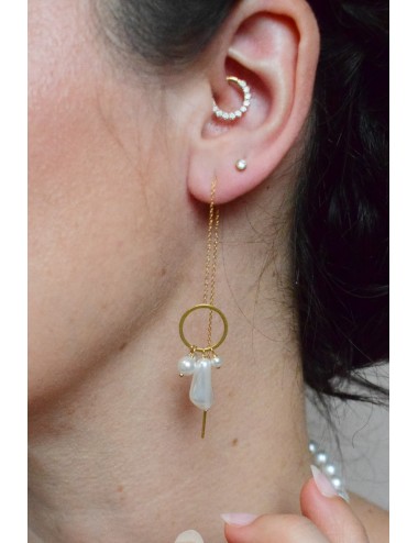 Boucles d'oreilles de mariage pendantes Rochelle