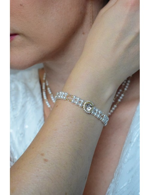 Bracelet de mariée Juliette au style glamour