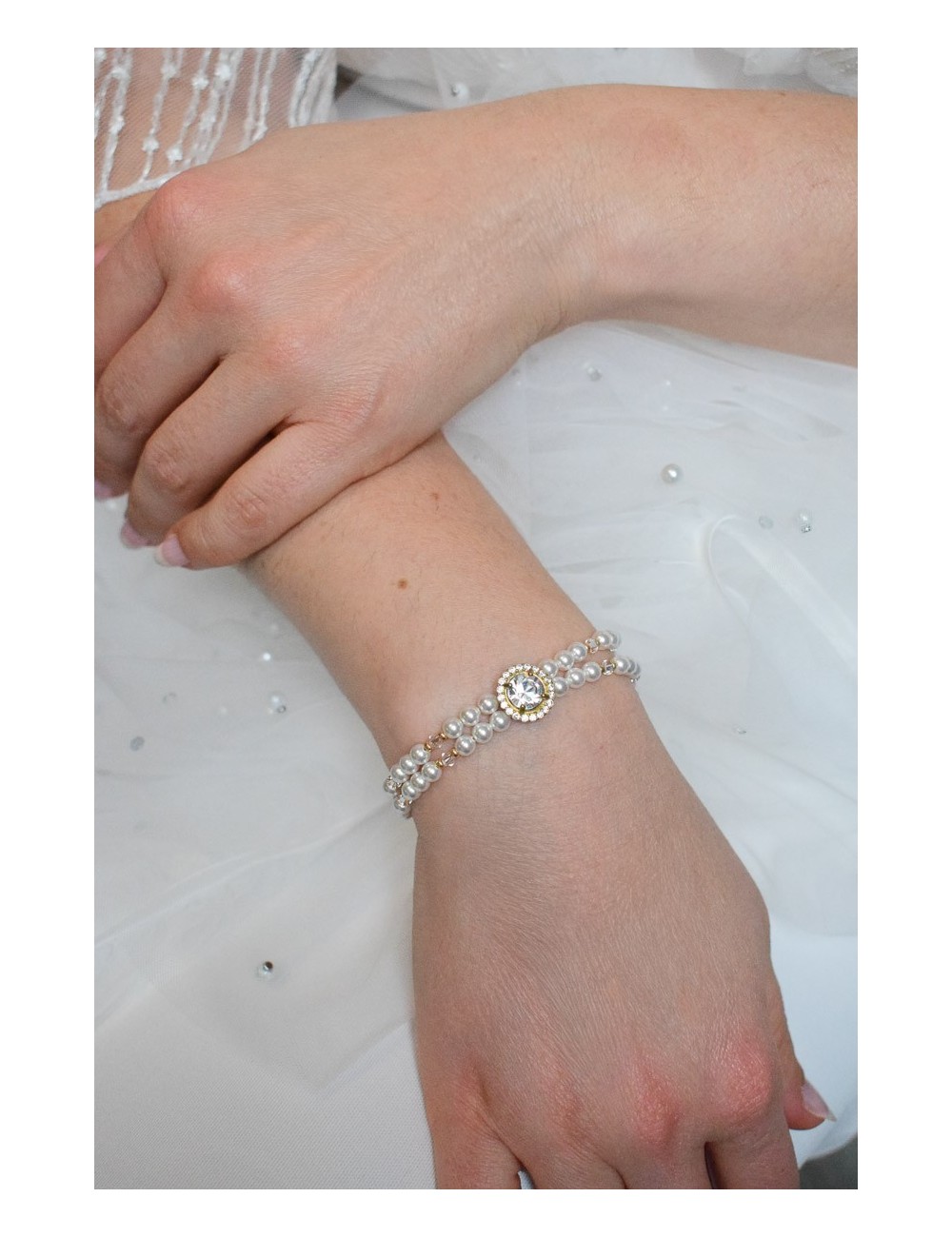 Bracelet de mariée Juliette au style glamour