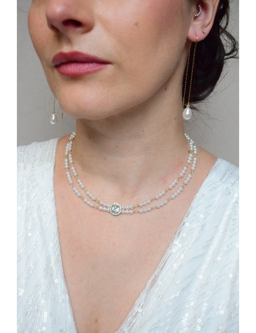 Collier de mariage Juliette rétro chic