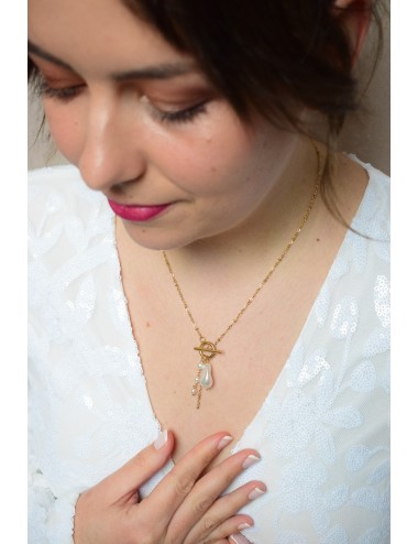 Collier de mariage Rochelle original avec fermoir devant