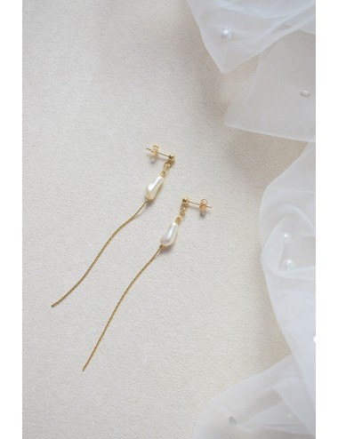 Boucles d'oreilles pour mariée minimaliste
