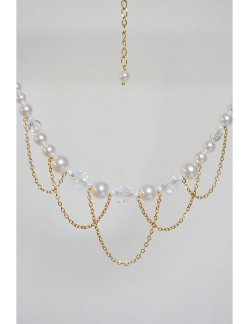 Collier mariage Odyssée en perles et cristaux
