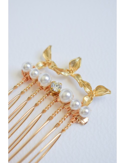 Peigne à cheveux pour la mariée modèle Dita, minimaliste