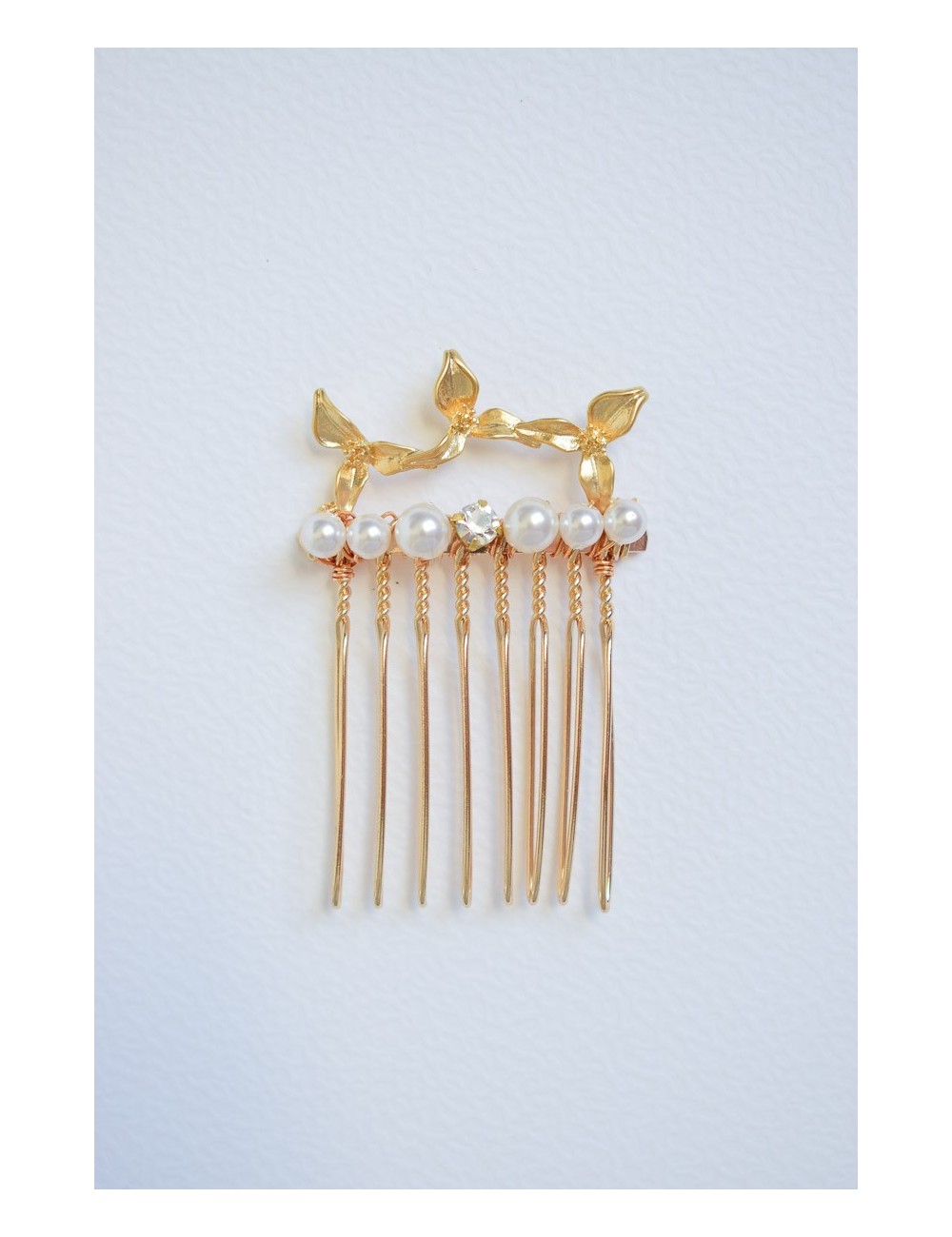 Peigne à cheveux pour la mariée modèle Dita, minimaliste