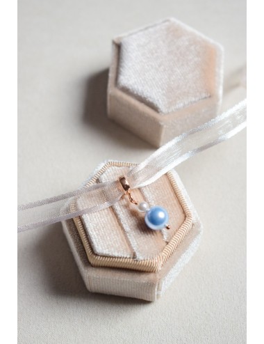 ''Quelque chose de bleu'' bijou de bouquet de mariée