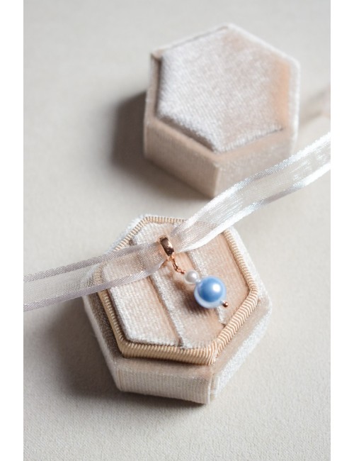 ''Quelque chose de bleu'' bijou de bouquet de mariée