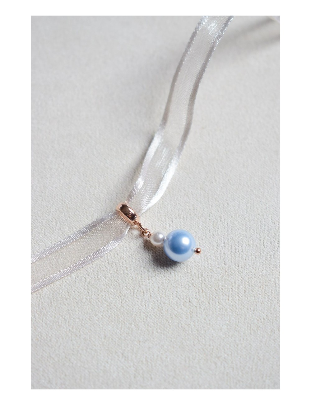 ''Quelque chose de bleu'' bijou de bouquet de mariée