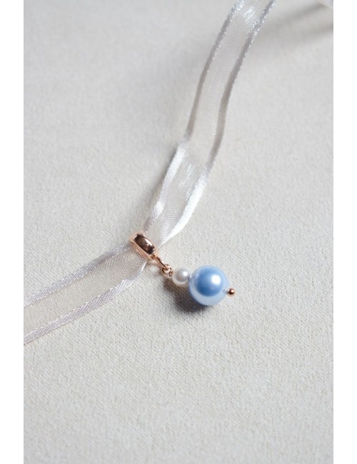 ''Quelque chose de bleu'' bijou de bouquet de mariée