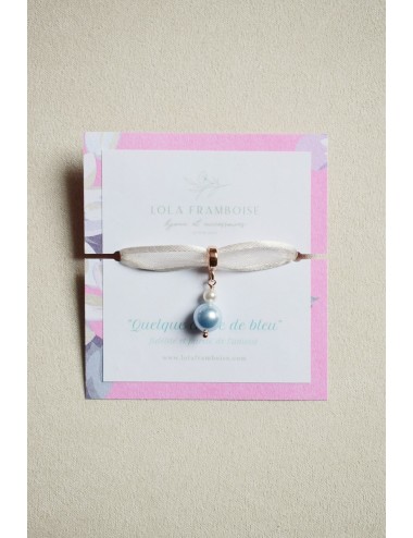 ''Quelque chose de bleu'' bijou de bouquet de mariée