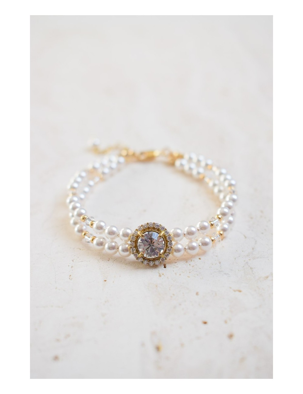 Bracelet de mariée Juliette au style glamour