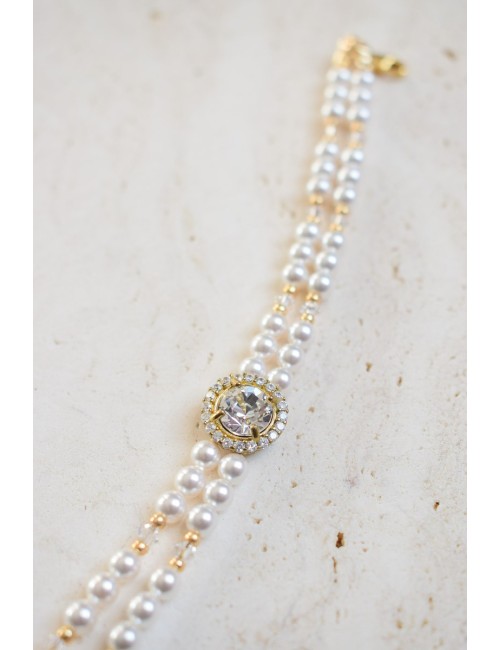 Bracelet de mariée Juliette au style glamour