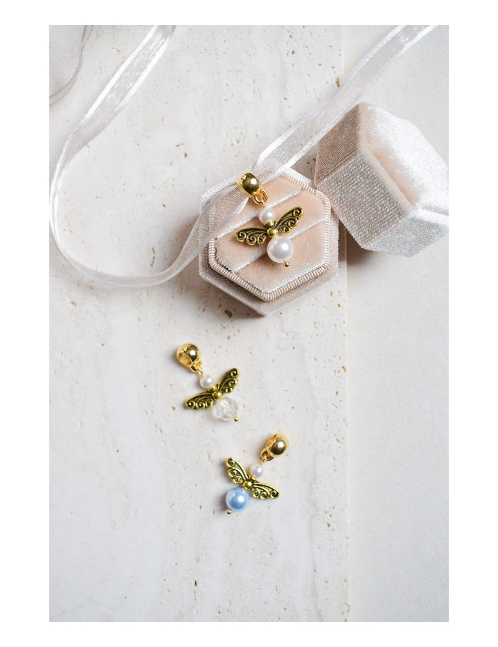 Breloque Ange symbole d'un proche disparu pour mariage