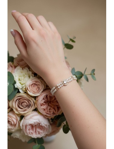 Bracelet de mariée Juliette au style glamour