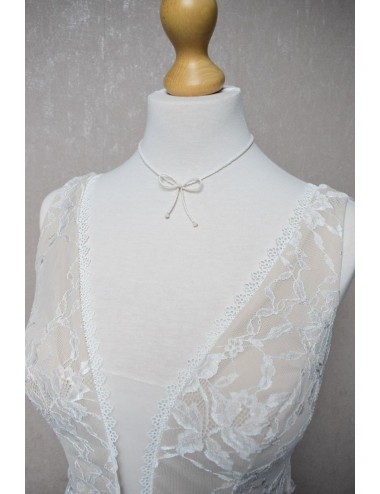 Parure de mariée argentée livrée de suite