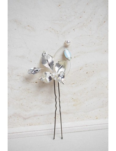 Peigne à cheveux pour la mariée modèle Champetre avec des fleurs roses