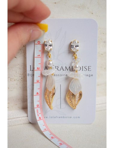 Boucles d'oreilles Coquillage, jolies boucles pour votre mariage.