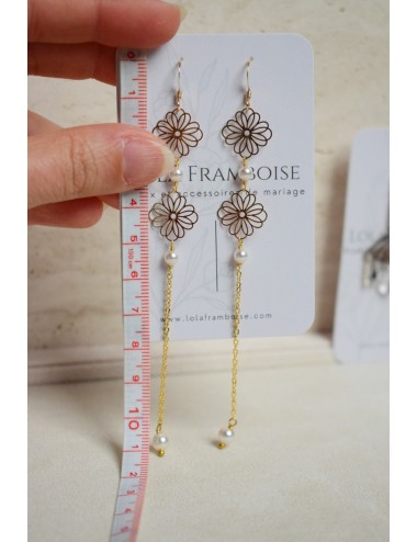 Boucles d'oreilles pour la mariée à prix doux