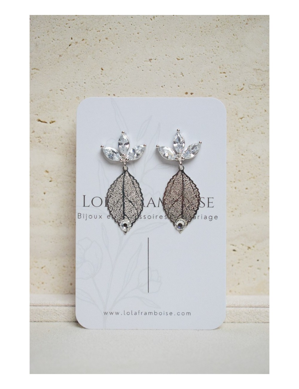 Boucles d'oreilles Coquillage, jolies boucles pour votre mariage.